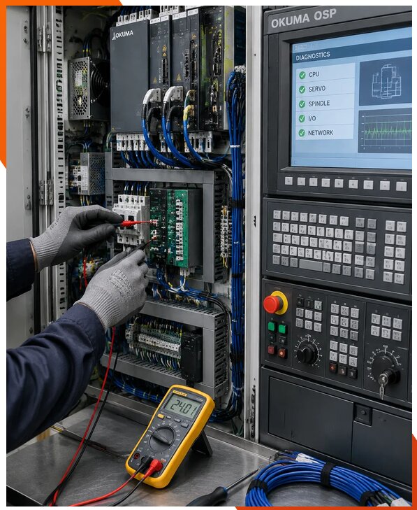 Ремонт систем ЧПУ Okuma OSP в Кургане